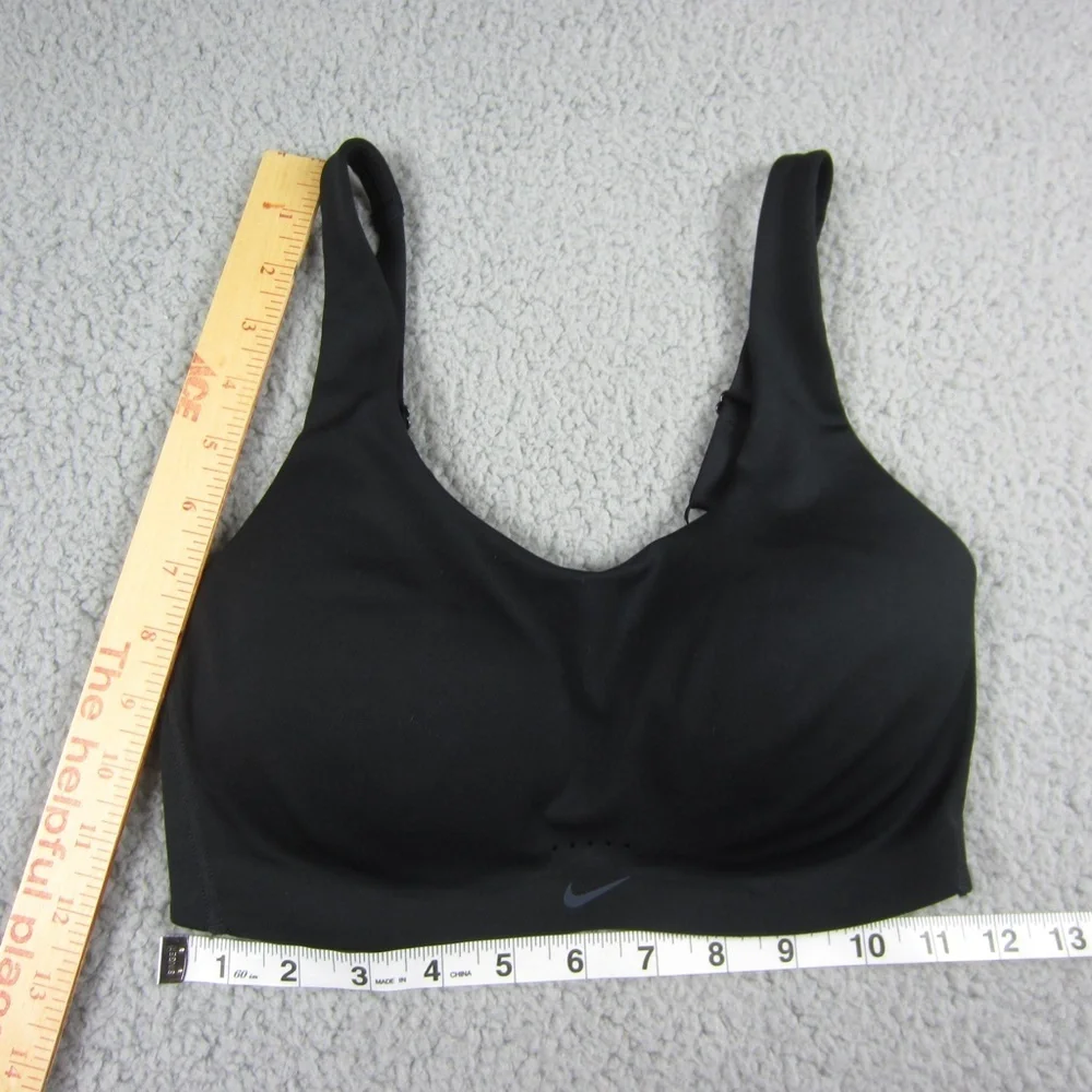 Nike DRI-FIT Sport Bra womens XS Black Stretchy Comfy Gym Yoga Run Comfy - Picture 16 of 16
